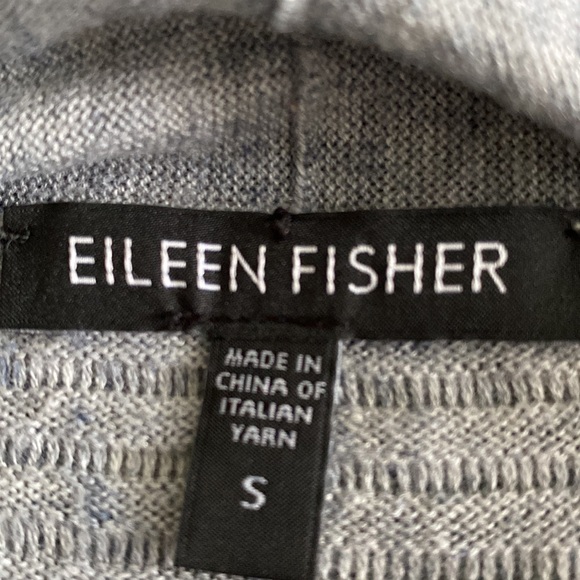 ❤️Host Pick ❤️ Eileen Fisher ribbed heather grey vest Italian yarn cotton/ linen - Picture 4 of 10